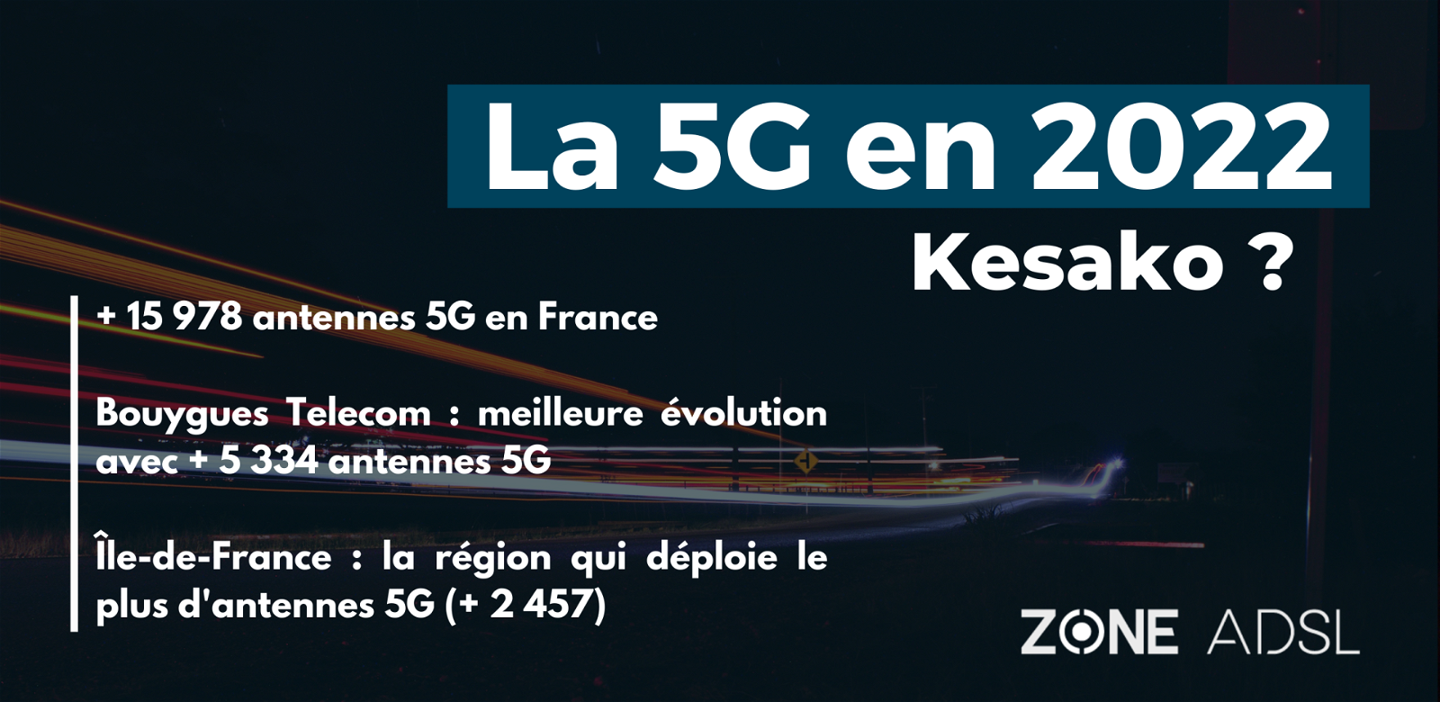 Evolution antennes 5G France 2022