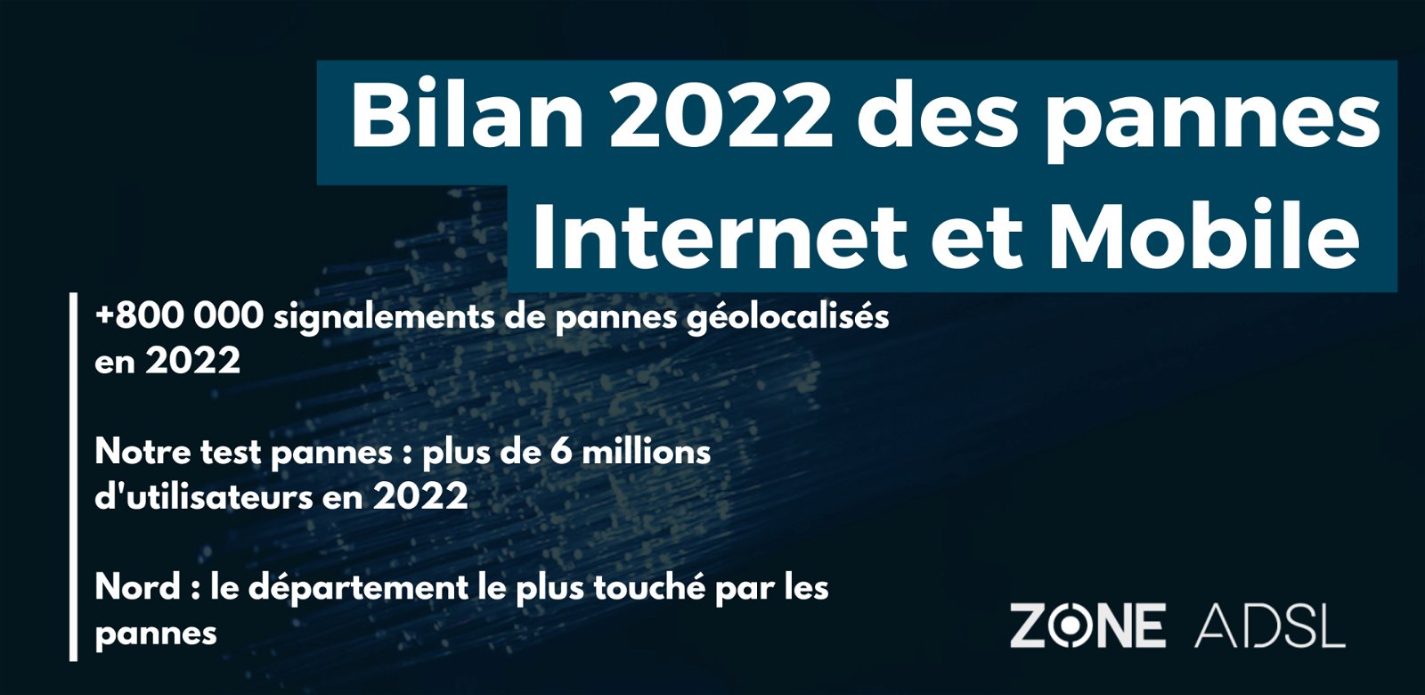 Bilan 2022 des pannes Internet et Mobile
