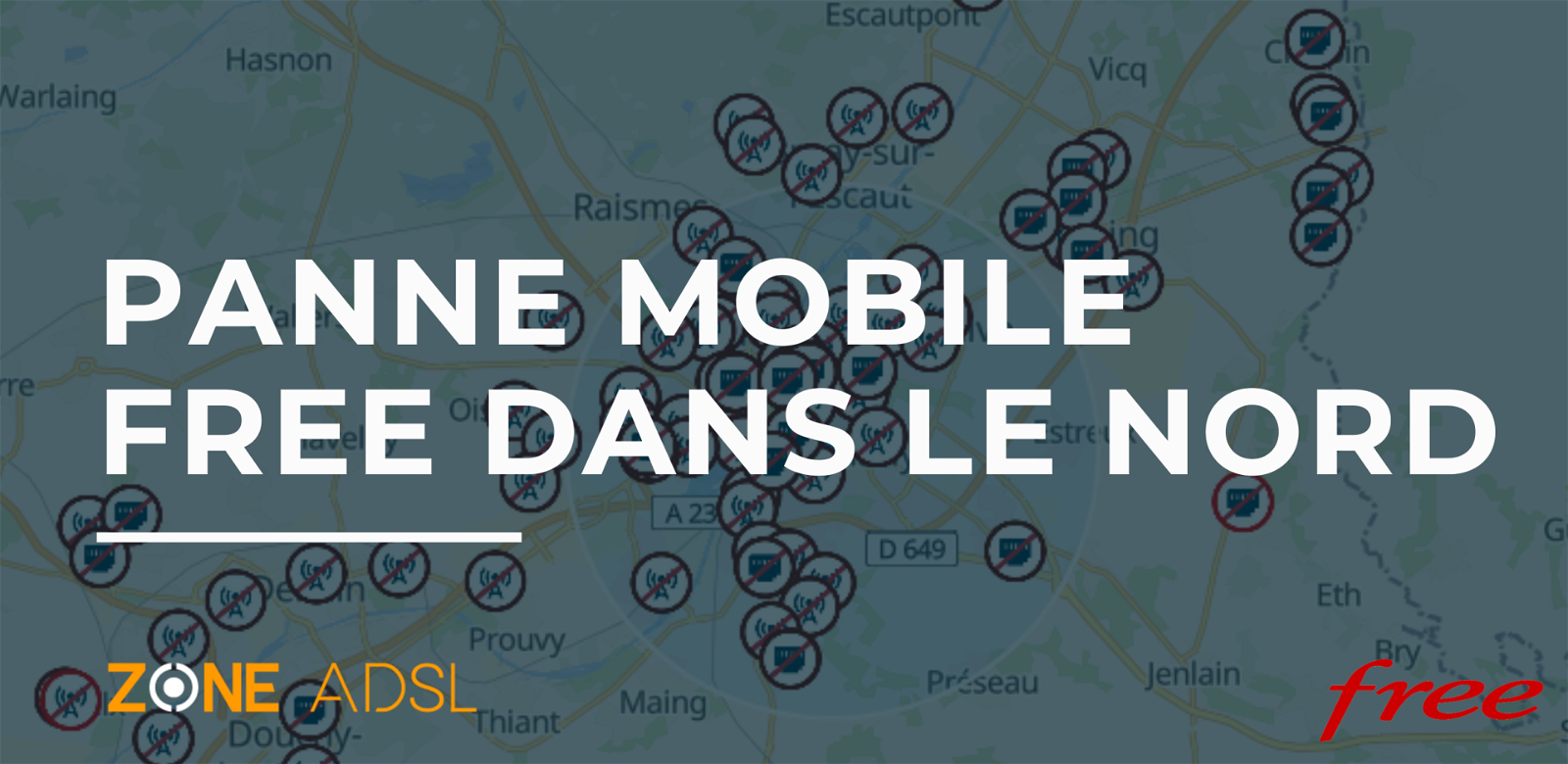 Panne Free Mobile Nord